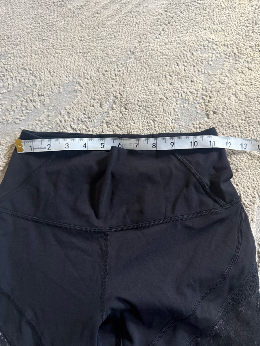 Lululemon Black leggings  Wunder Under Lace High Rise tights size 6 - Picture 8 of 16